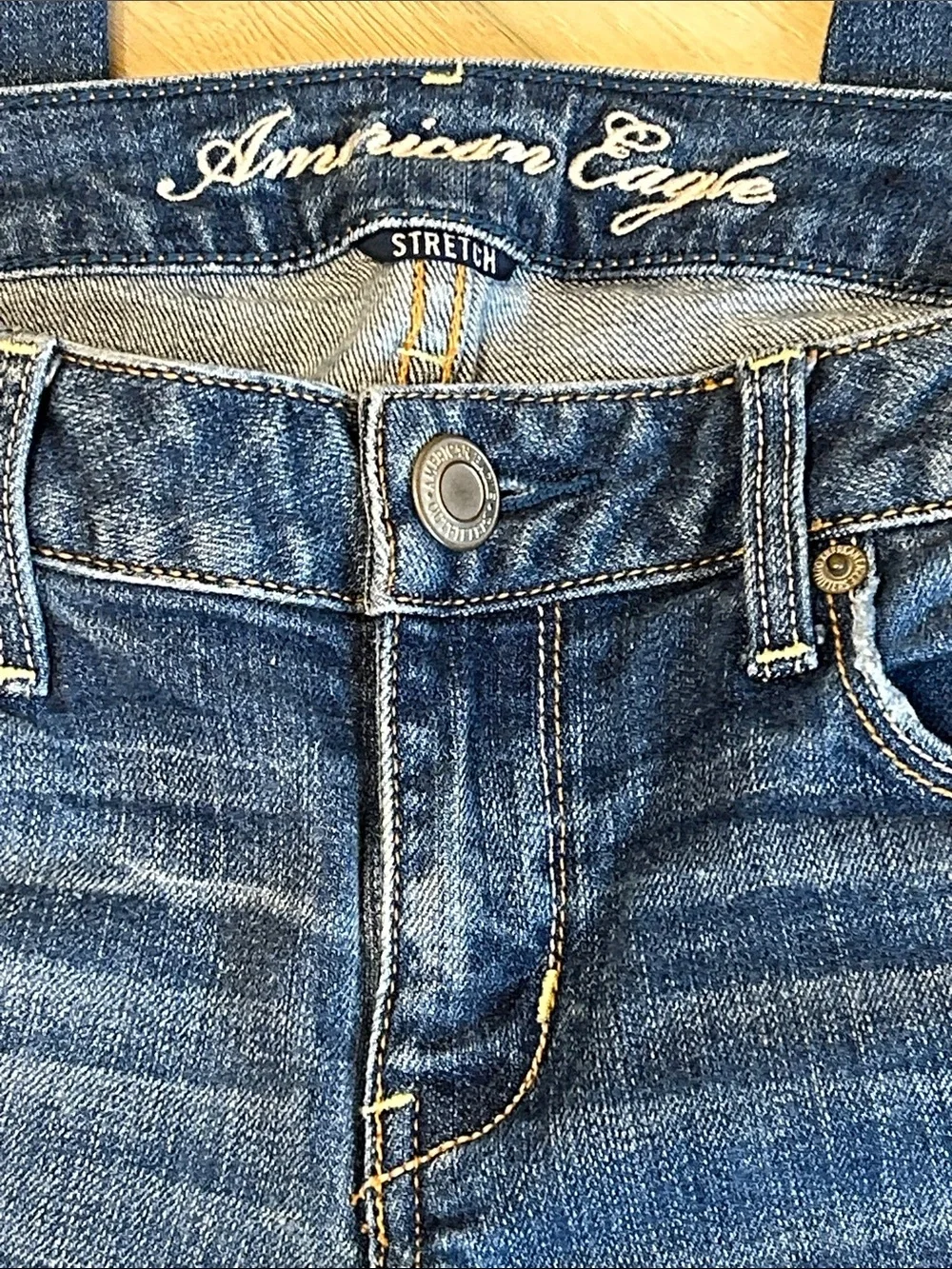 Vintage 2010 Y2K American Eagle AE Stretch Low Rise Skinny Jeans Size 6 Short - Picture 4 of 13